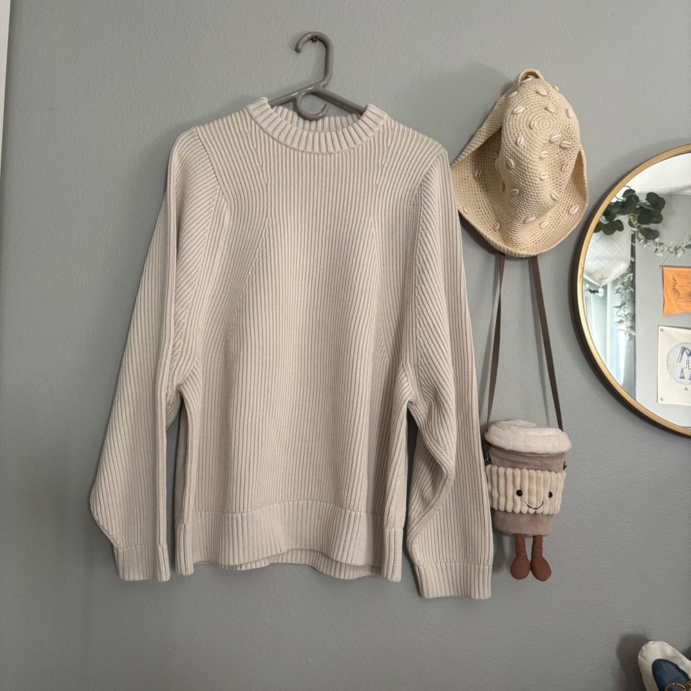 Cotton - Blend Crewneck Sweater